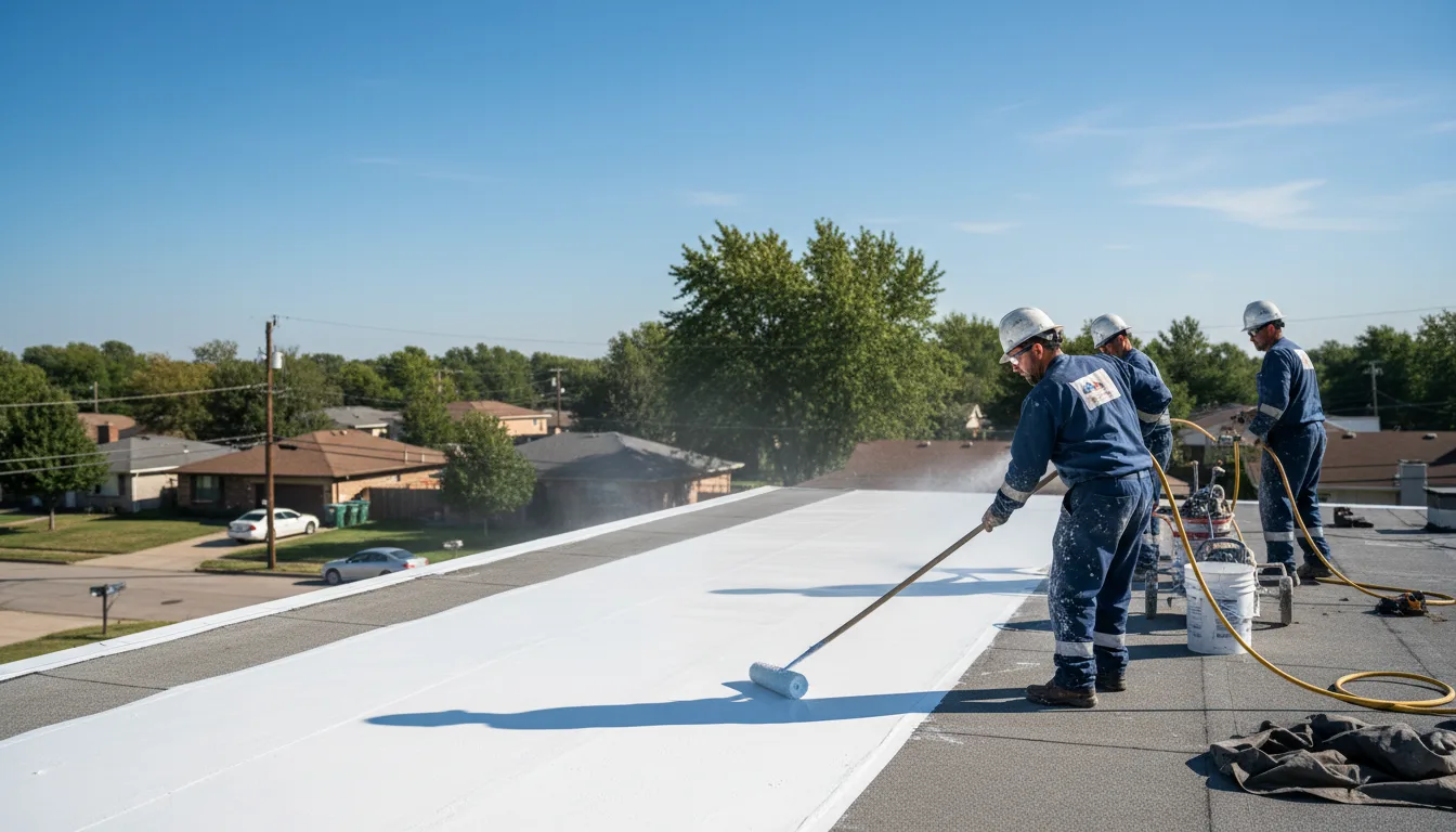 Commercial roof coating in Poynette, WI near me